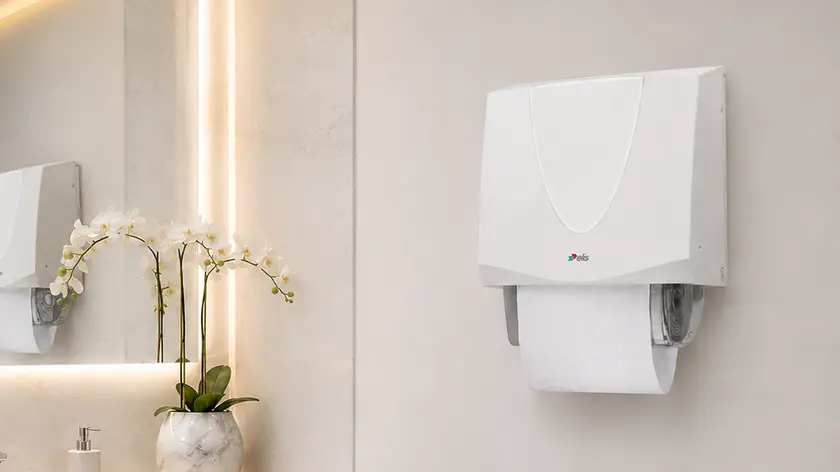 Aqualine white washroom wall