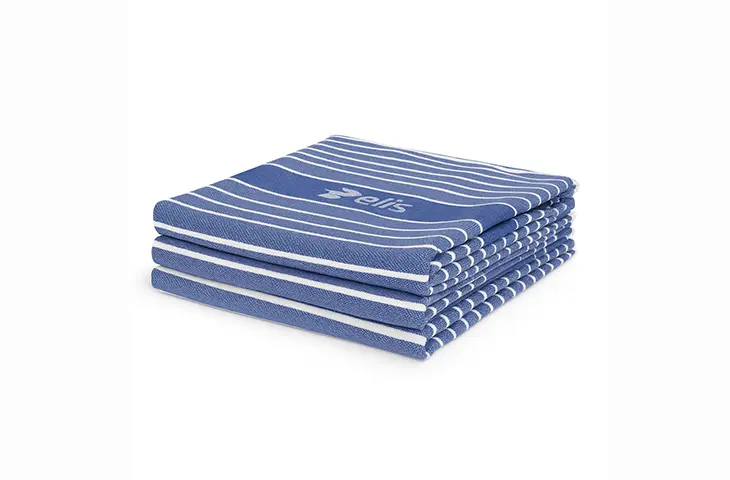 Theedoek blauw 65x65cm