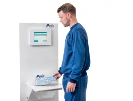 Cleanroom scan station 