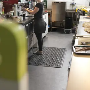 Ergonomische mat in de retail 